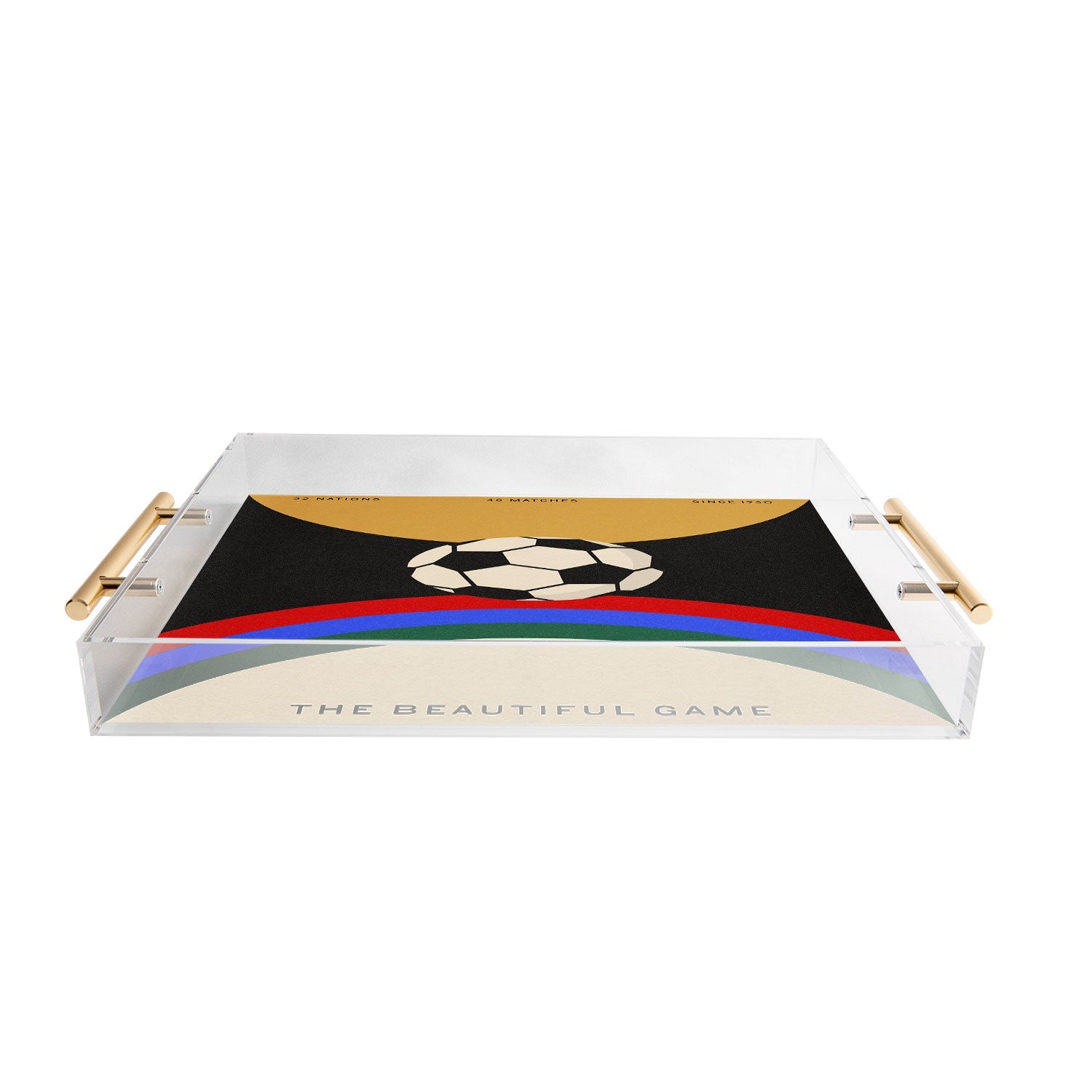 Society6 Design Studio The Beautiful Game Acrylic Tray