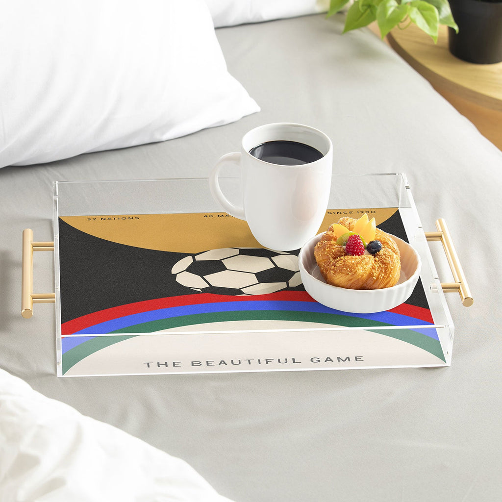 Society6 Design Studio The Beautiful Game Acrylic Tray