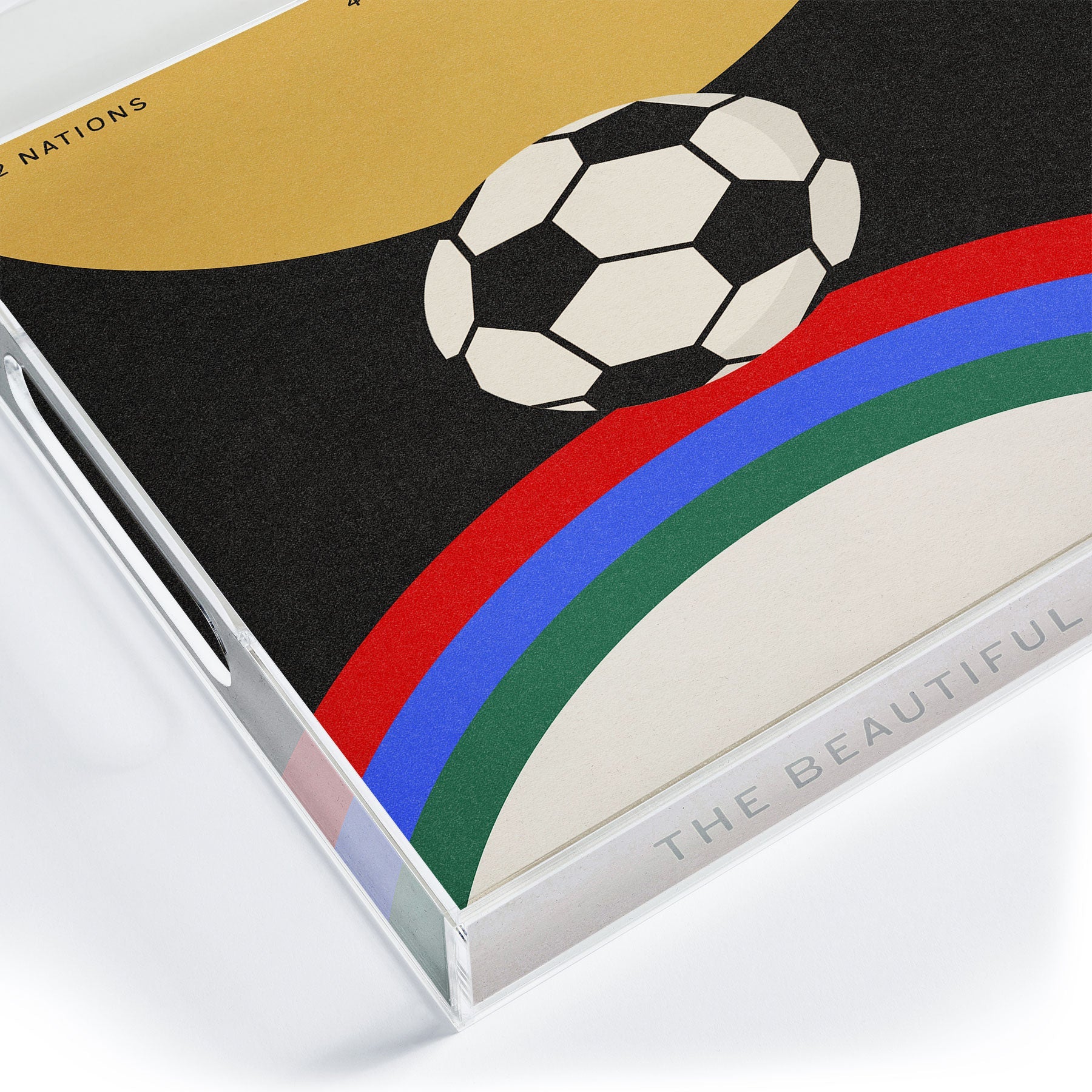 Society6 Design Studio The Beautiful Game Acrylic Tray