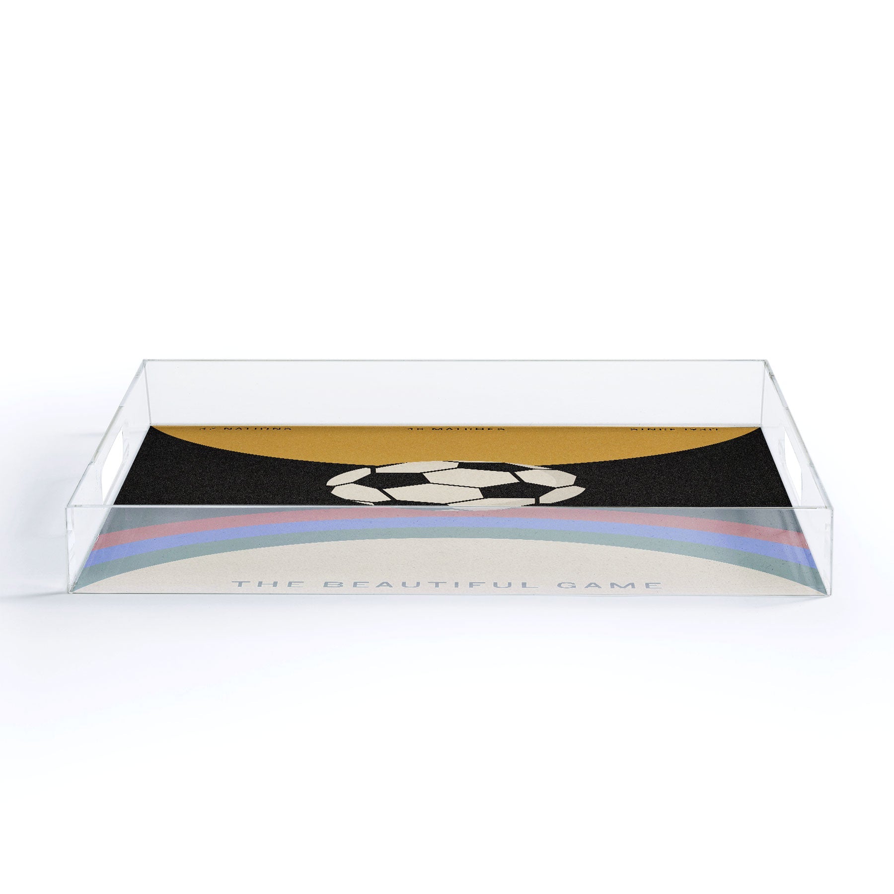 Society6 Design Studio The Beautiful Game Acrylic Tray
