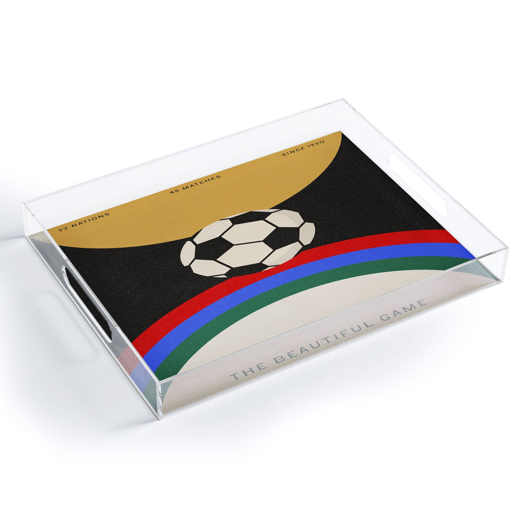 Society6 Design Studio The Beautiful Game Acrylic Tray