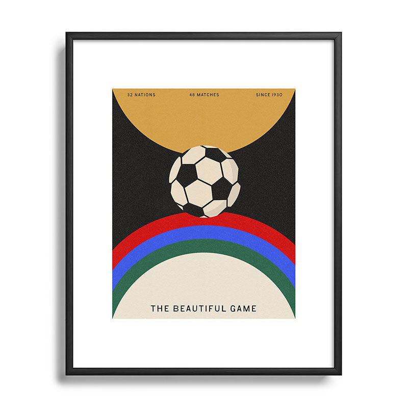 Society6 Design Studio The Beautiful Game Metal Framed Art Print