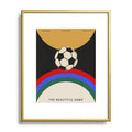 Society6 Design Studio The Beautiful Game Metal Framed Art Print