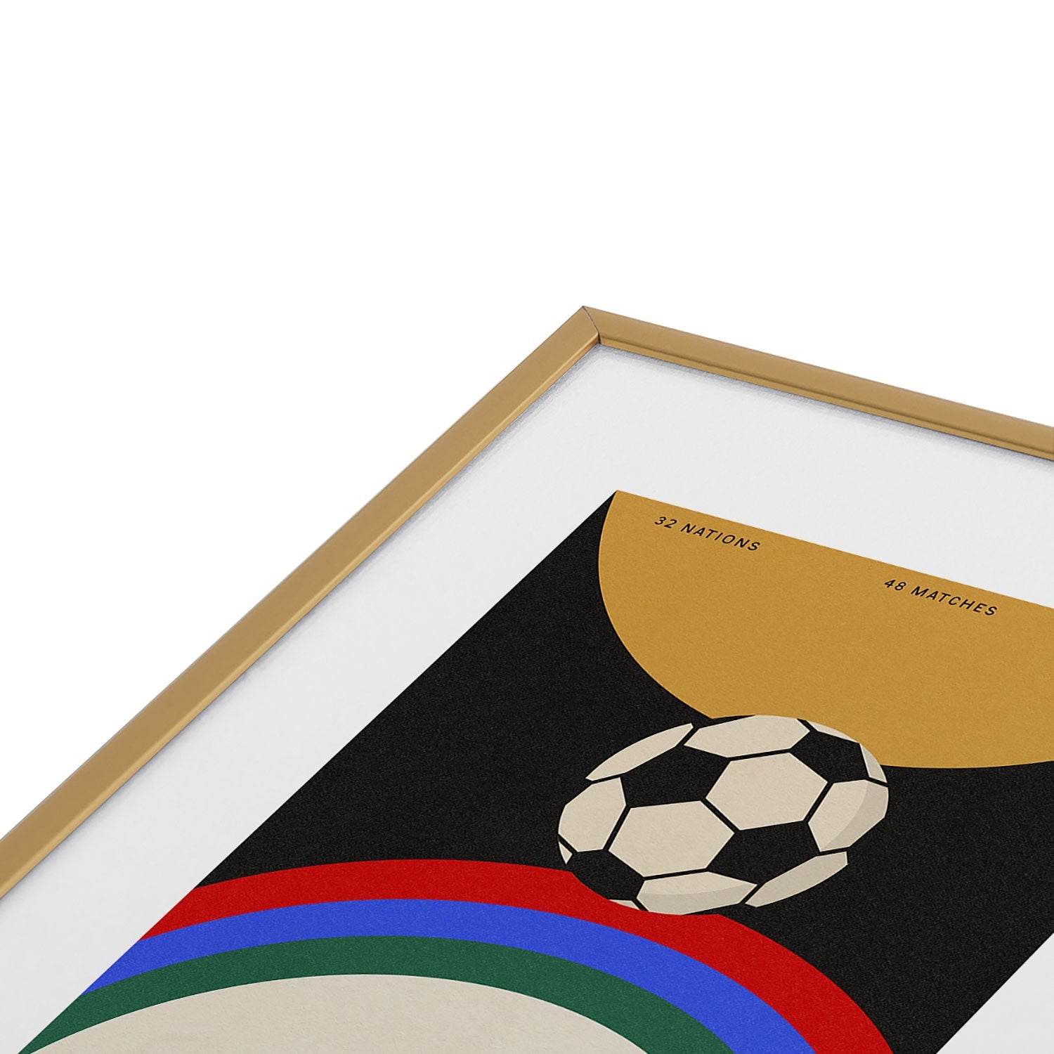 Society6 Design Studio The Beautiful Game Metal Framed Art Print