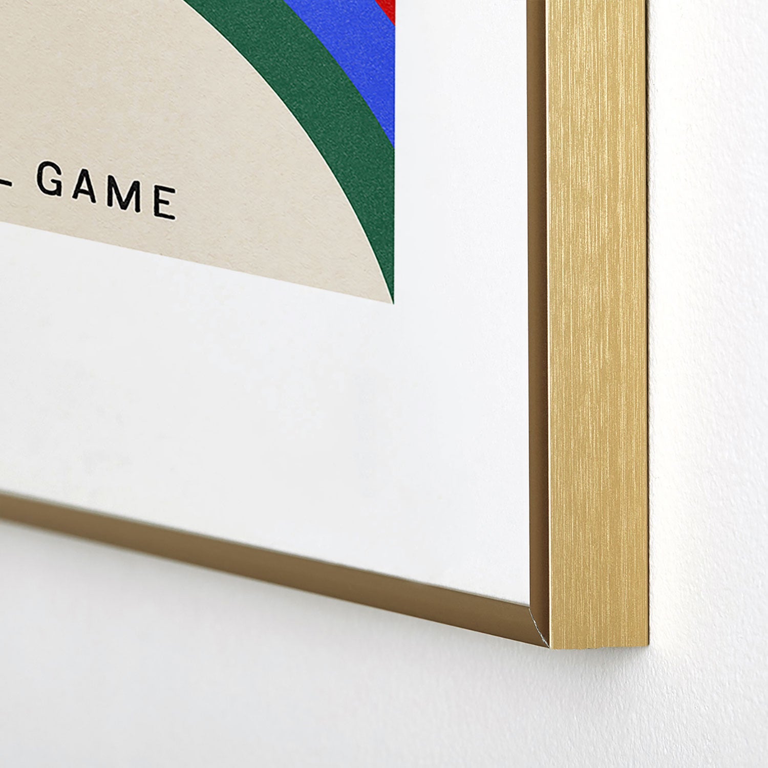 Society6 Design Studio The Beautiful Game Metal Framed Art Print