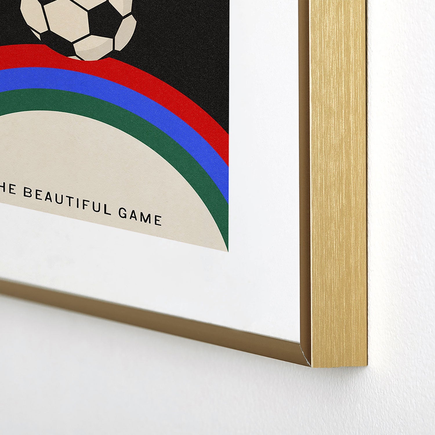 Society6 Design Studio The Beautiful Game Metal Framed Art Print