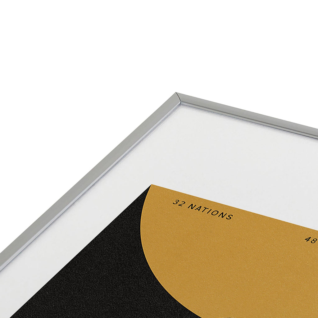 Society6 Design Studio The Beautiful Game Metal Framed Art Print