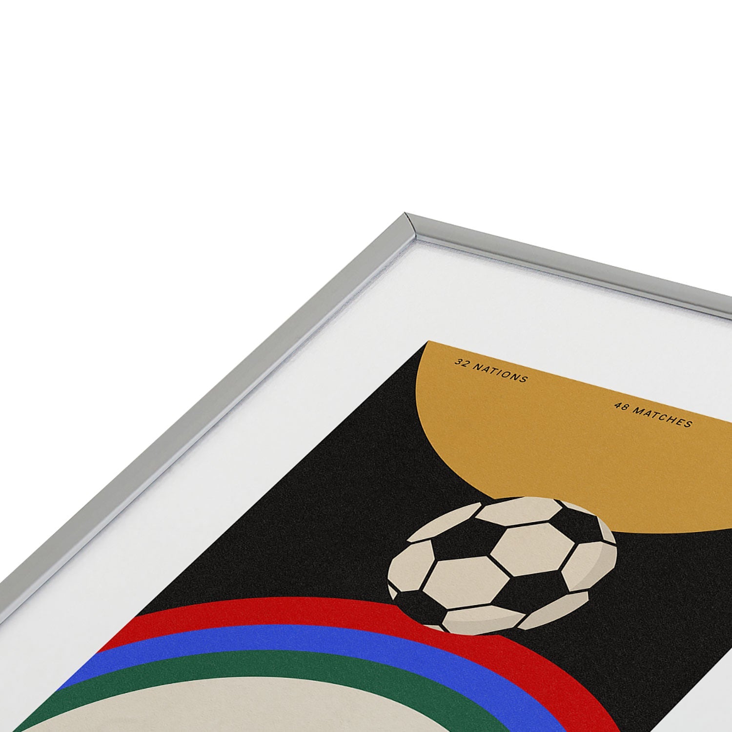 Society6 Design Studio The Beautiful Game Metal Framed Art Print