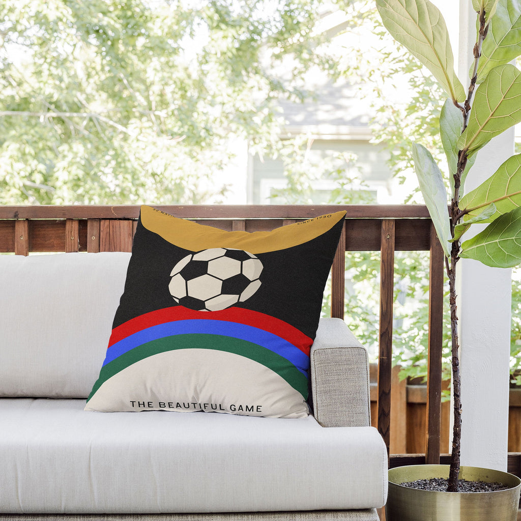 Society6 Design Studio The Beautiful Game Outdoor Throw Pillow