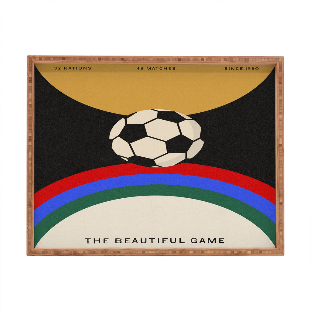 Society6 Design Studio The Beautiful Game Rectangular Tray