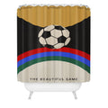 Society6 Design Studio The Beautiful Game Shower Curtain