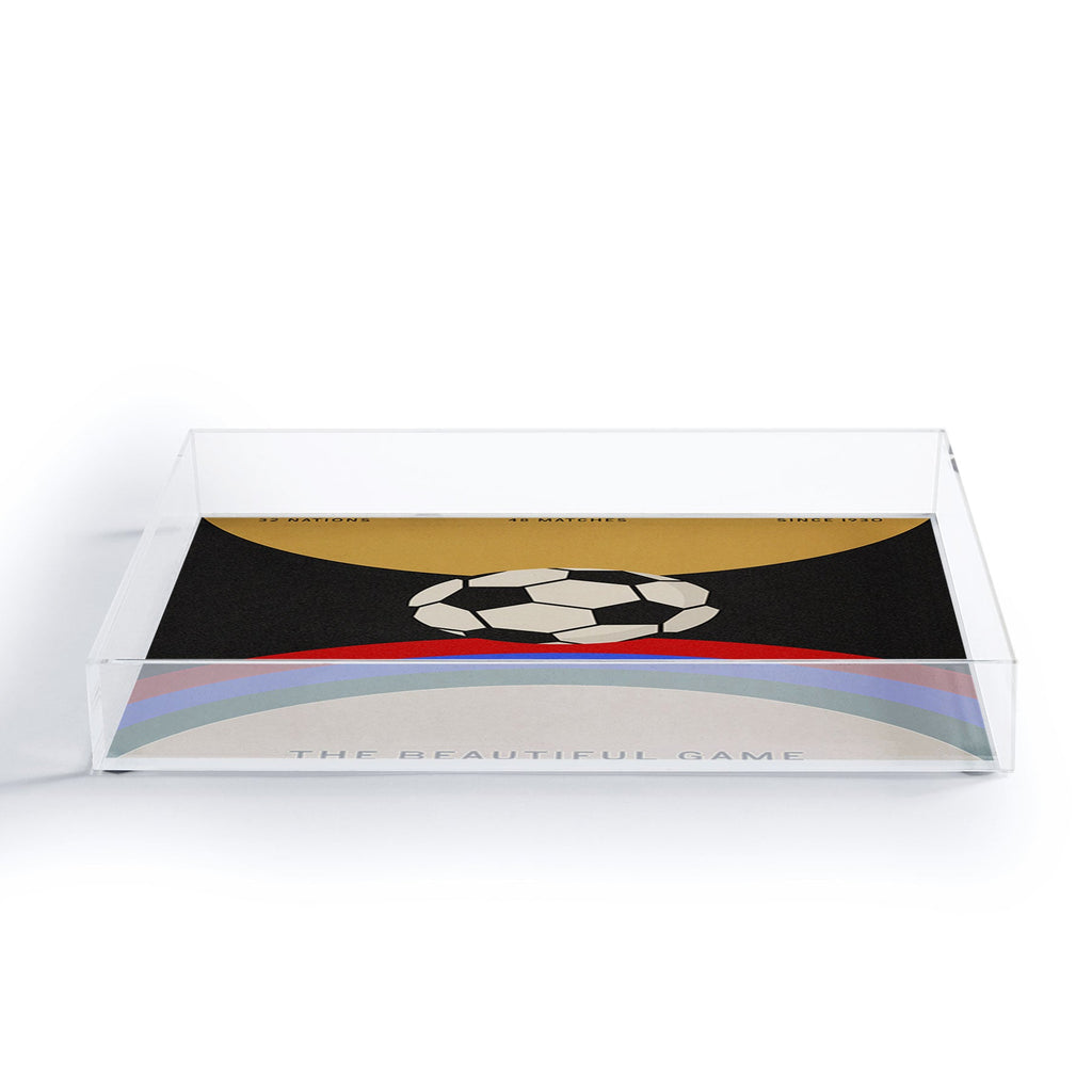 Society6 Design Studio The Beautiful Game Acrylic Tray