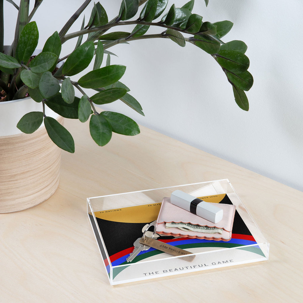 Society6 Design Studio The Beautiful Game Acrylic Tray