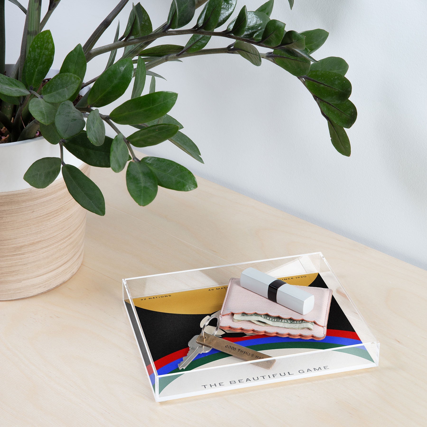 Society6 Design Studio The Beautiful Game Acrylic Tray