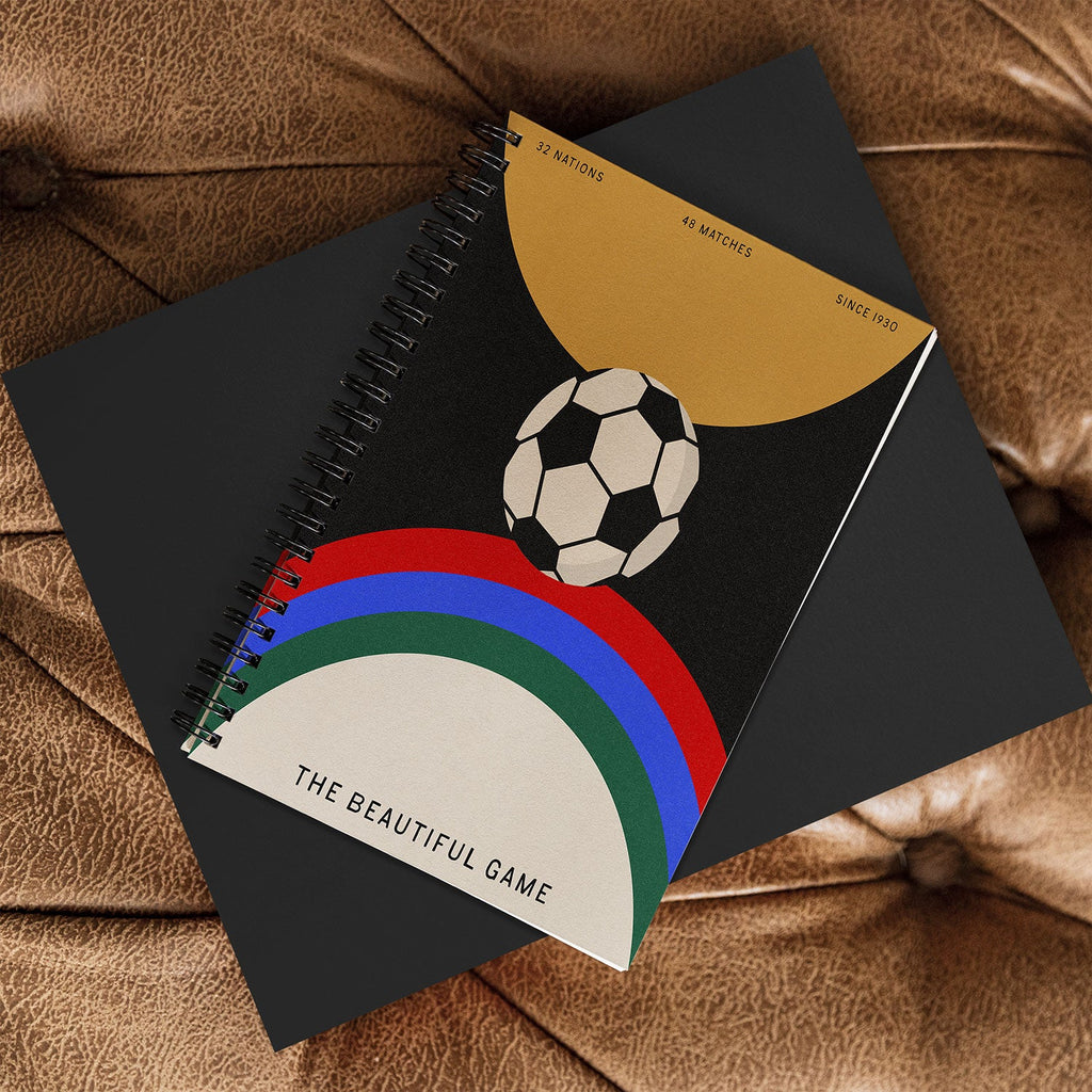 Society6 Design Studio The Beautiful Game Spiral Notebook