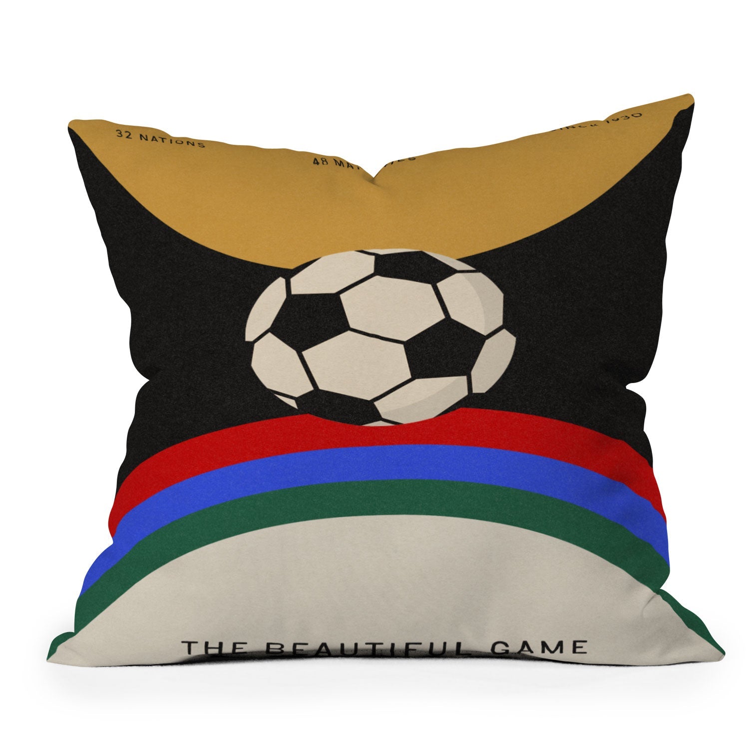 Society6 Design Studio The Beautiful Game Outdoor Throw Pillow