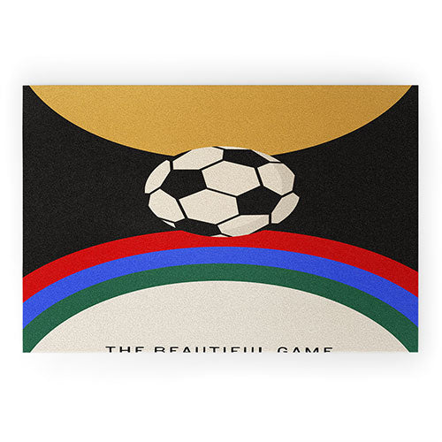 Society6 Design Studio The Beautiful Game Welcome Mat