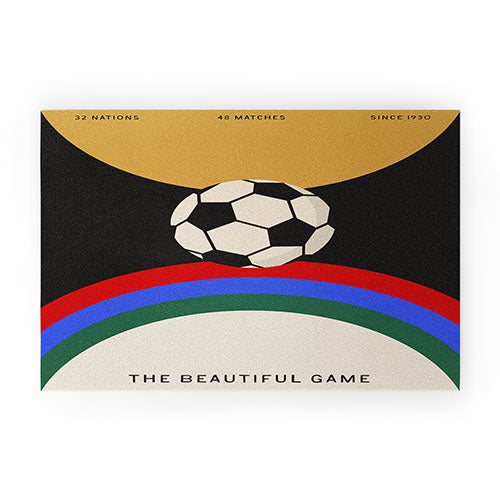 Society6 Design Studio The Beautiful Game Welcome Mat