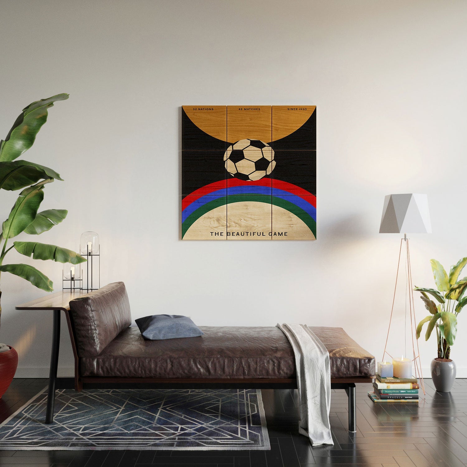 Society6 Design Studio The Beautiful Game Wood Wall Mural