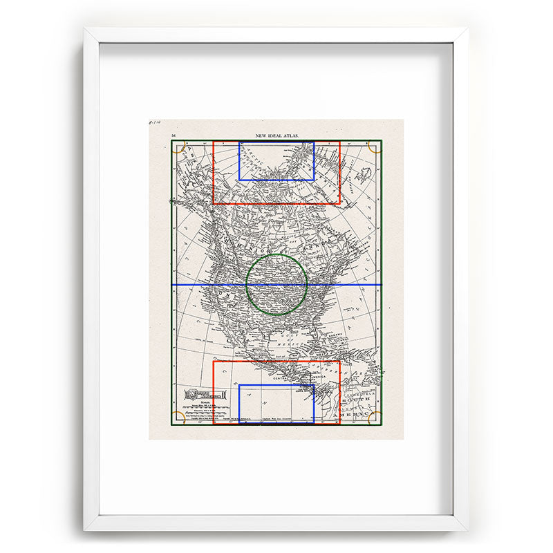 Society6 Design Studio Three Nations One Pitch Recessed Framing Rectangle