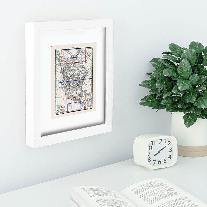 Society6 Design Studio Three Nations One Pitch Recessed Framing Rectangle