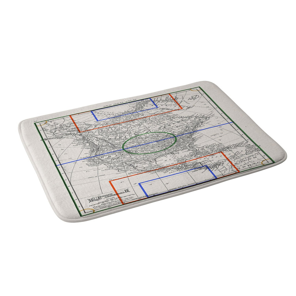 Society6 Design Studio Three Nations One Pitch Memory Foam Bath Mat