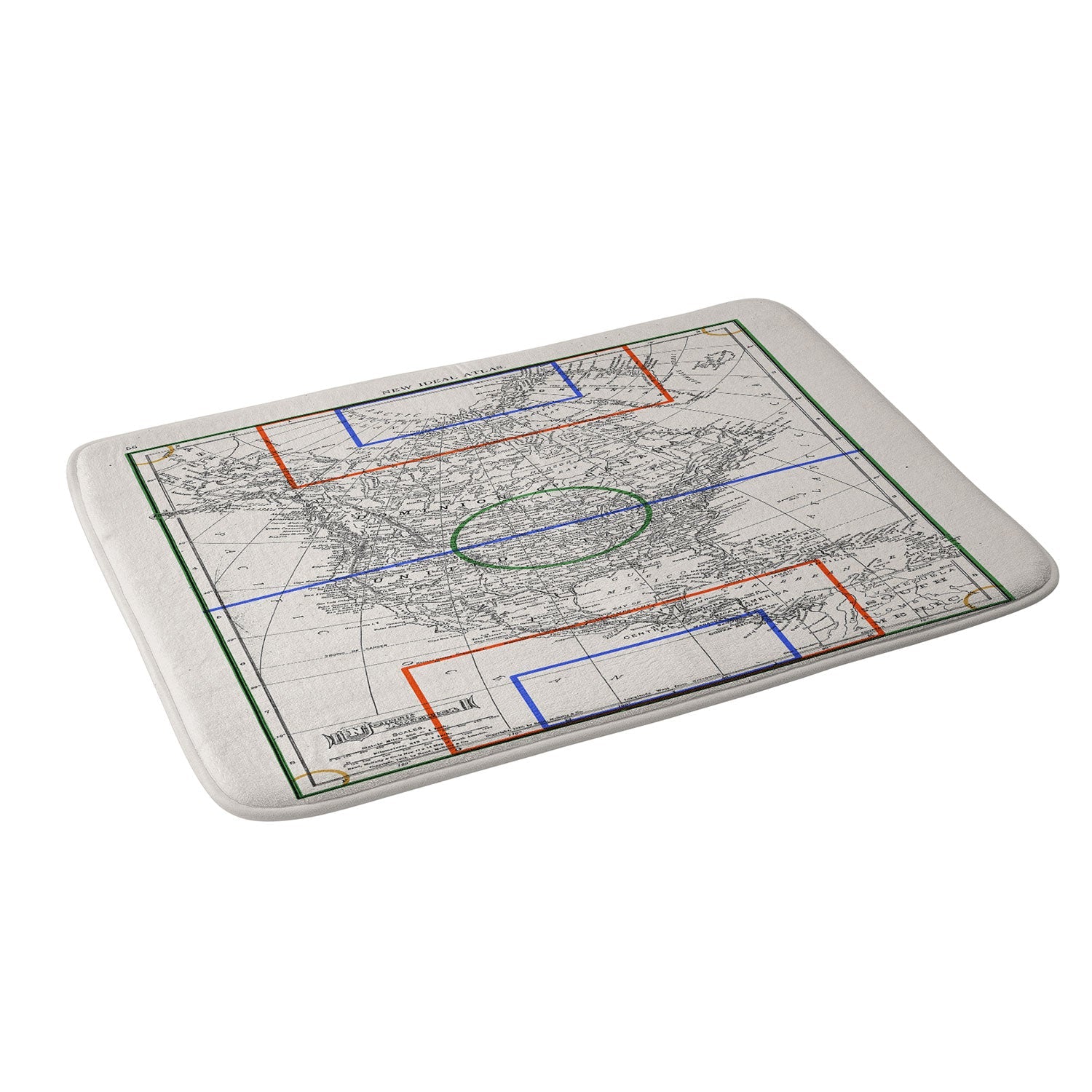 Society6 Design Studio Three Nations One Pitch Memory Foam Bath Mat
