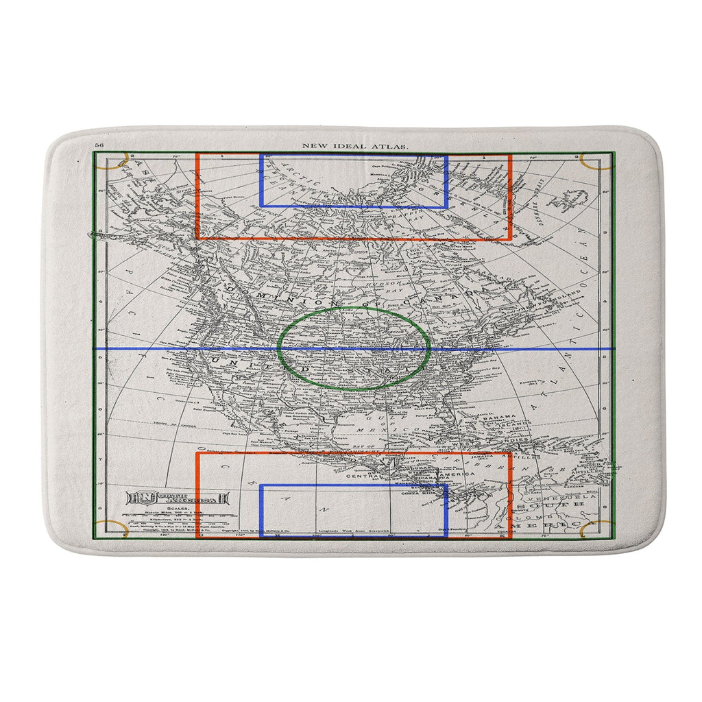 Society6 Design Studio Three Nations One Pitch Memory Foam Bath Mat