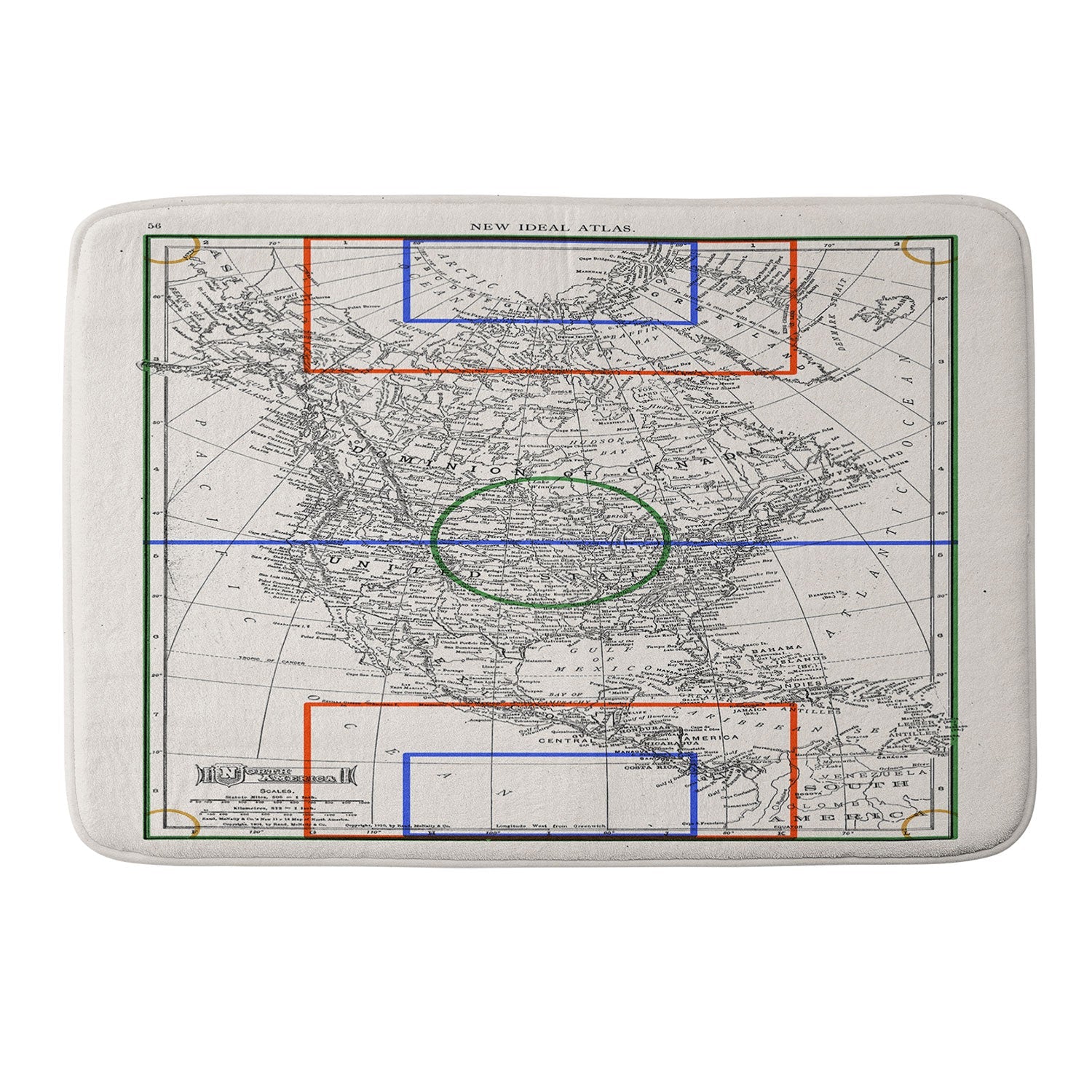 Society6 Design Studio Three Nations One Pitch Memory Foam Bath Mat