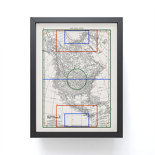 Society6 Design Studio Three Nations One Pitch Framed Mini Art Print