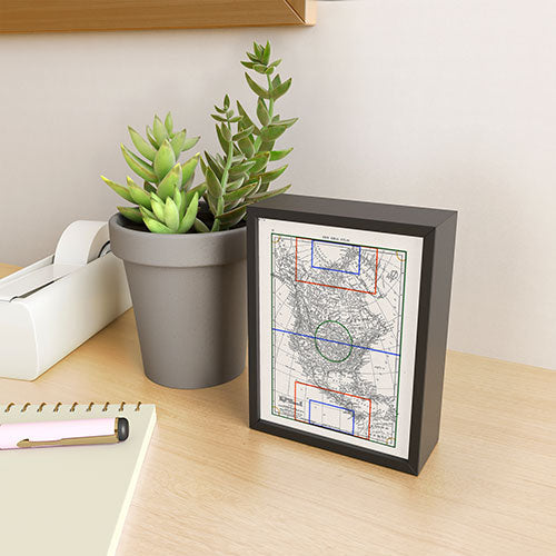 Society6 Design Studio Three Nations One Pitch Framed Mini Art Print
