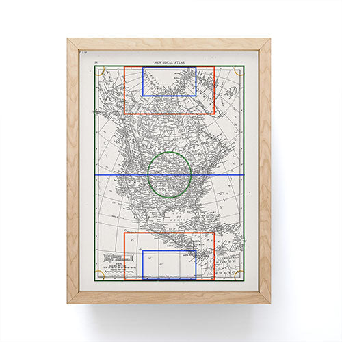 Society6 Design Studio Three Nations One Pitch Framed Mini Art Print