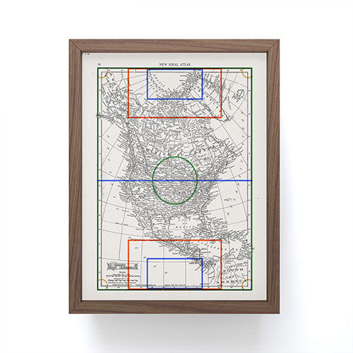 Society6 Design Studio Three Nations One Pitch Framed Mini Art Print
