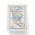 Society6 Design Studio Three Nations One Pitch Framed Mini Art Print