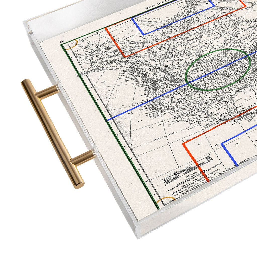 Society6 Design Studio Three Nations One Pitch Acrylic Tray
