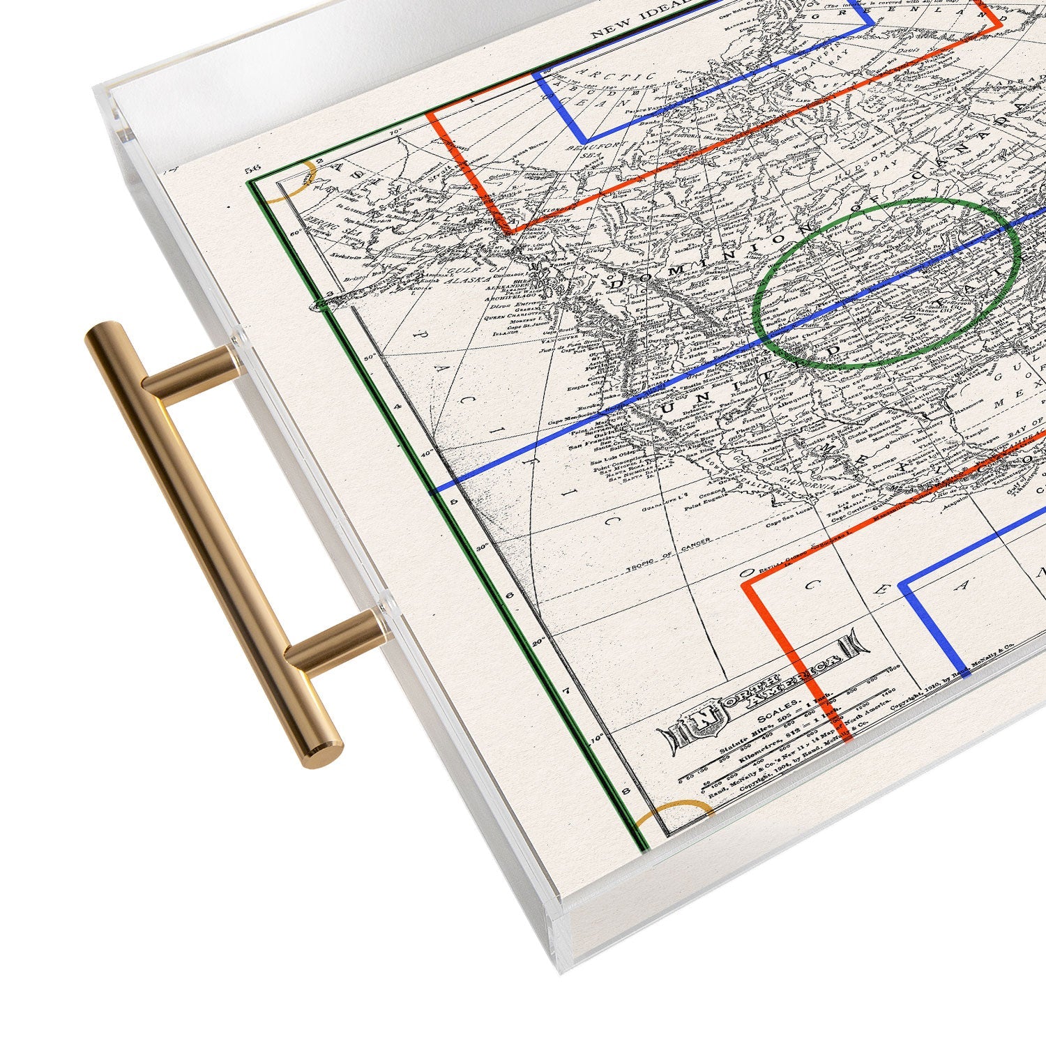 Society6 Design Studio Three Nations One Pitch Acrylic Tray