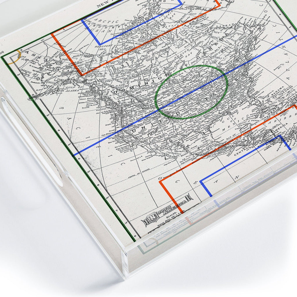 Society6 Design Studio Three Nations One Pitch Acrylic Tray