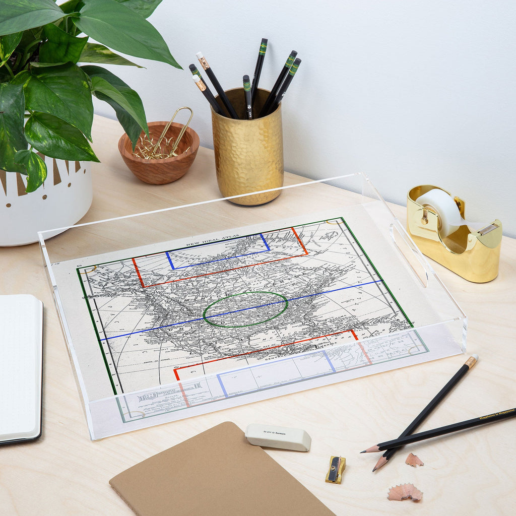 Society6 Design Studio Three Nations One Pitch Acrylic Tray