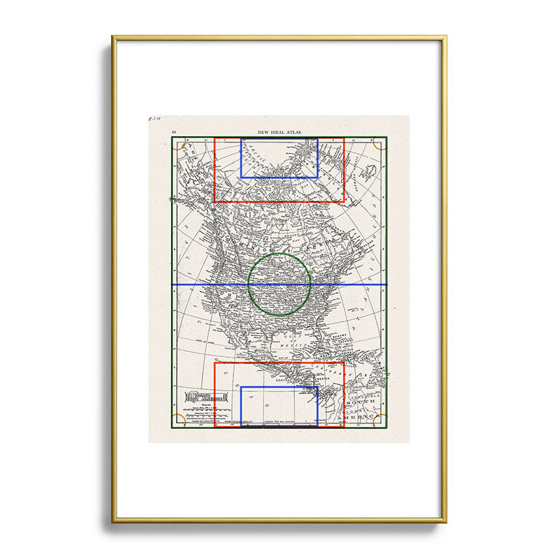 Society6 Design Studio Three Nations One Pitch Metal Framed Art Print