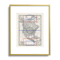 Society6 Design Studio Three Nations One Pitch Metal Framed Art Print