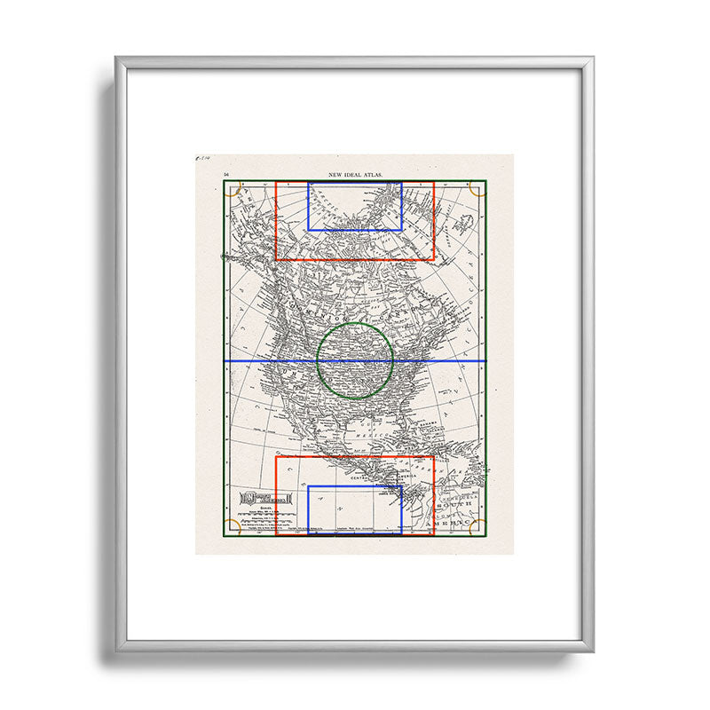 Society6 Design Studio Three Nations One Pitch Metal Framed Art Print
