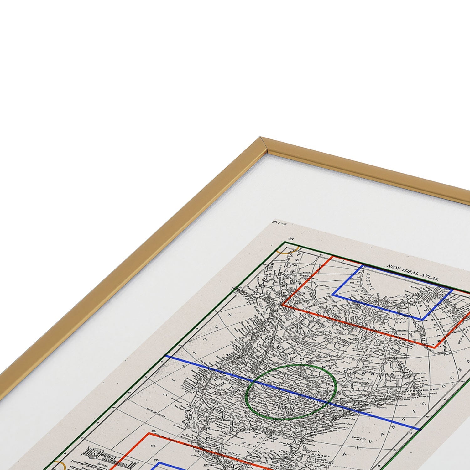 Society6 Design Studio Three Nations One Pitch Metal Framed Art Print