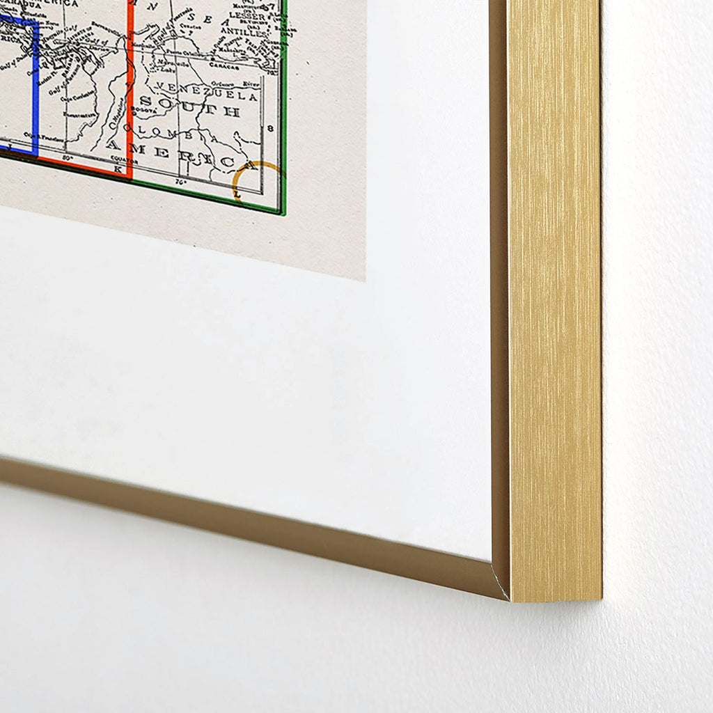 Society6 Design Studio Three Nations One Pitch Metal Framed Art Print