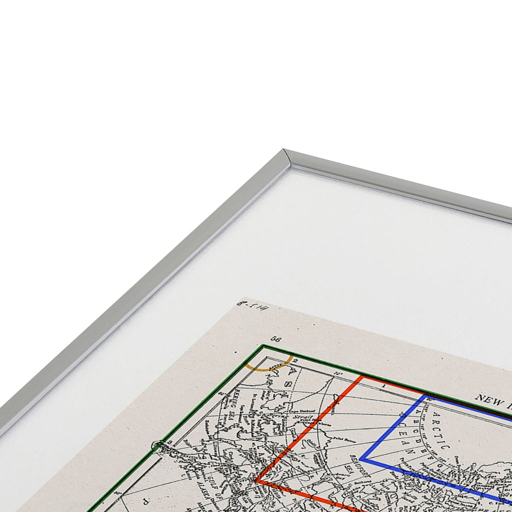 Society6 Design Studio Three Nations One Pitch Metal Framed Art Print