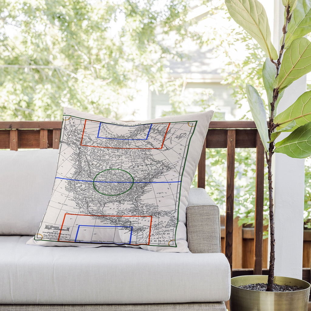 Society6 Design Studio Three Nations One Pitch Outdoor Throw Pillow