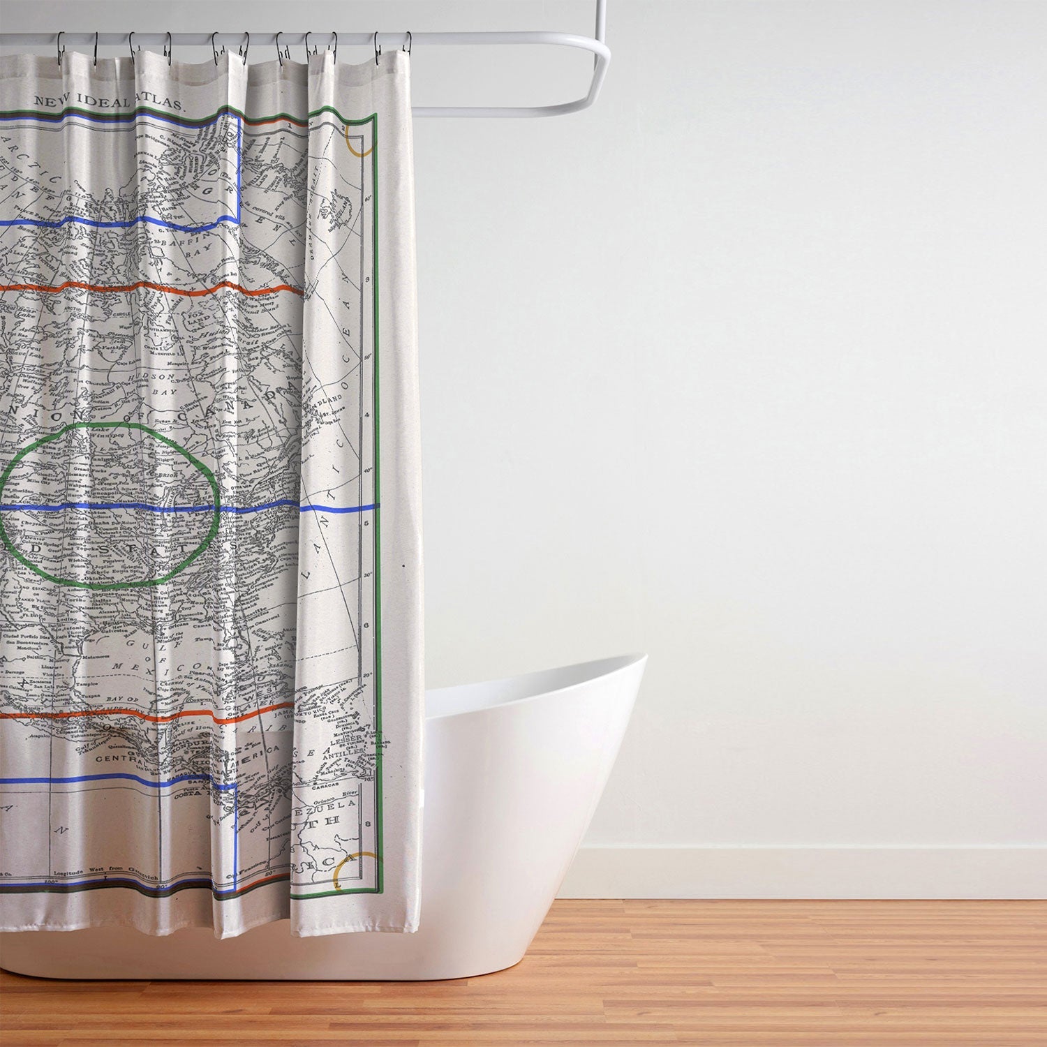 Society6 Design Studio Three Nations One Pitch Shower Curtain
