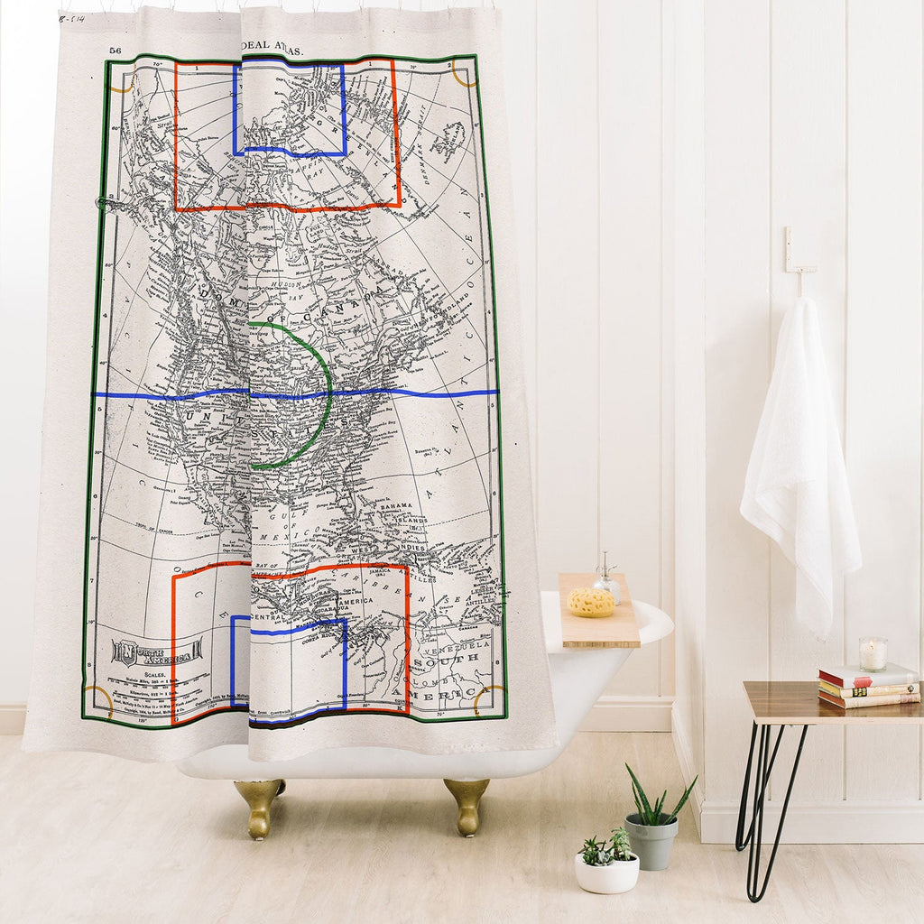 Society6 Design Studio Three Nations One Pitch Shower Curtain