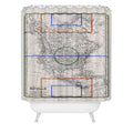 Society6 Design Studio Three Nations One Pitch Shower Curtain