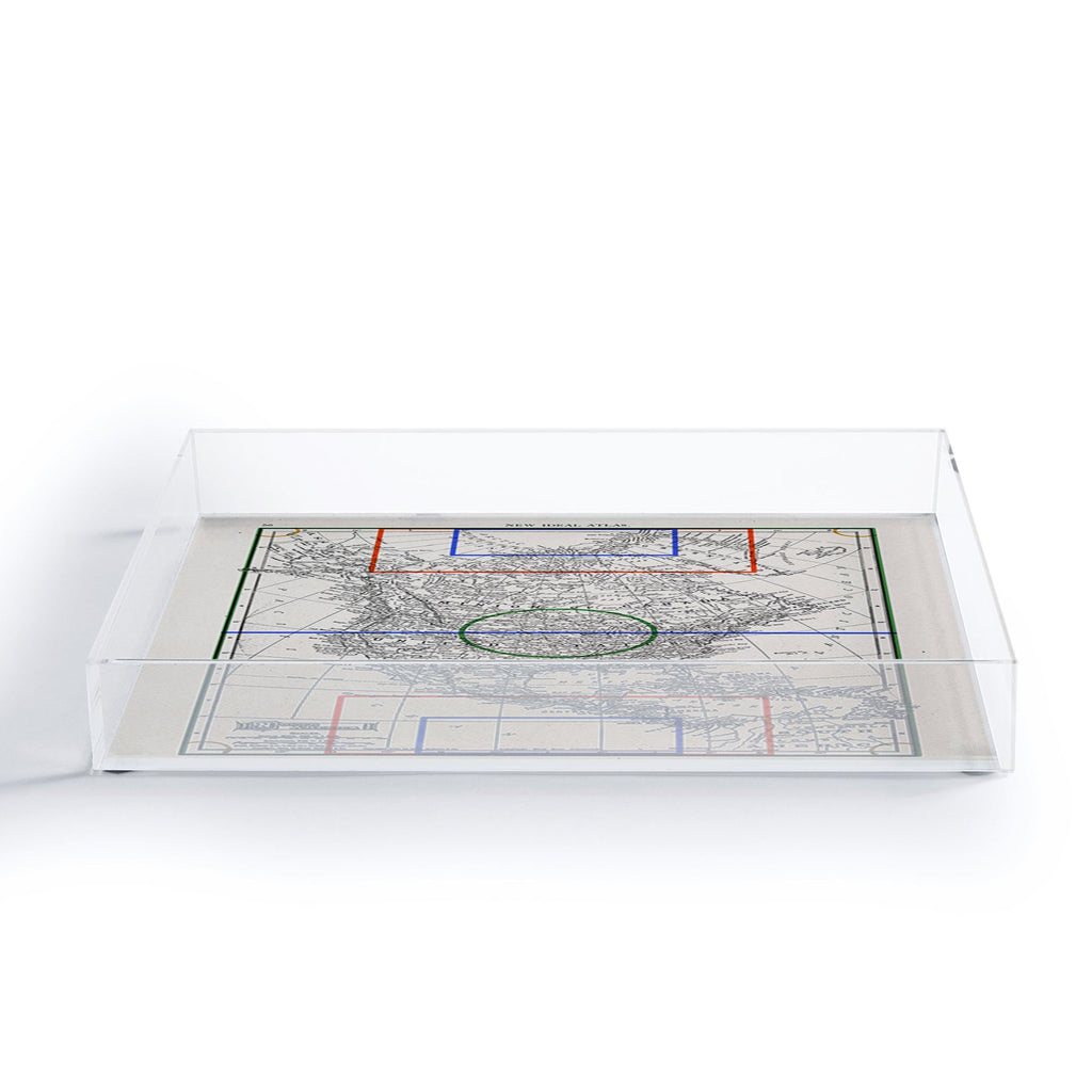 Society6 Design Studio Three Nations One Pitch Acrylic Tray