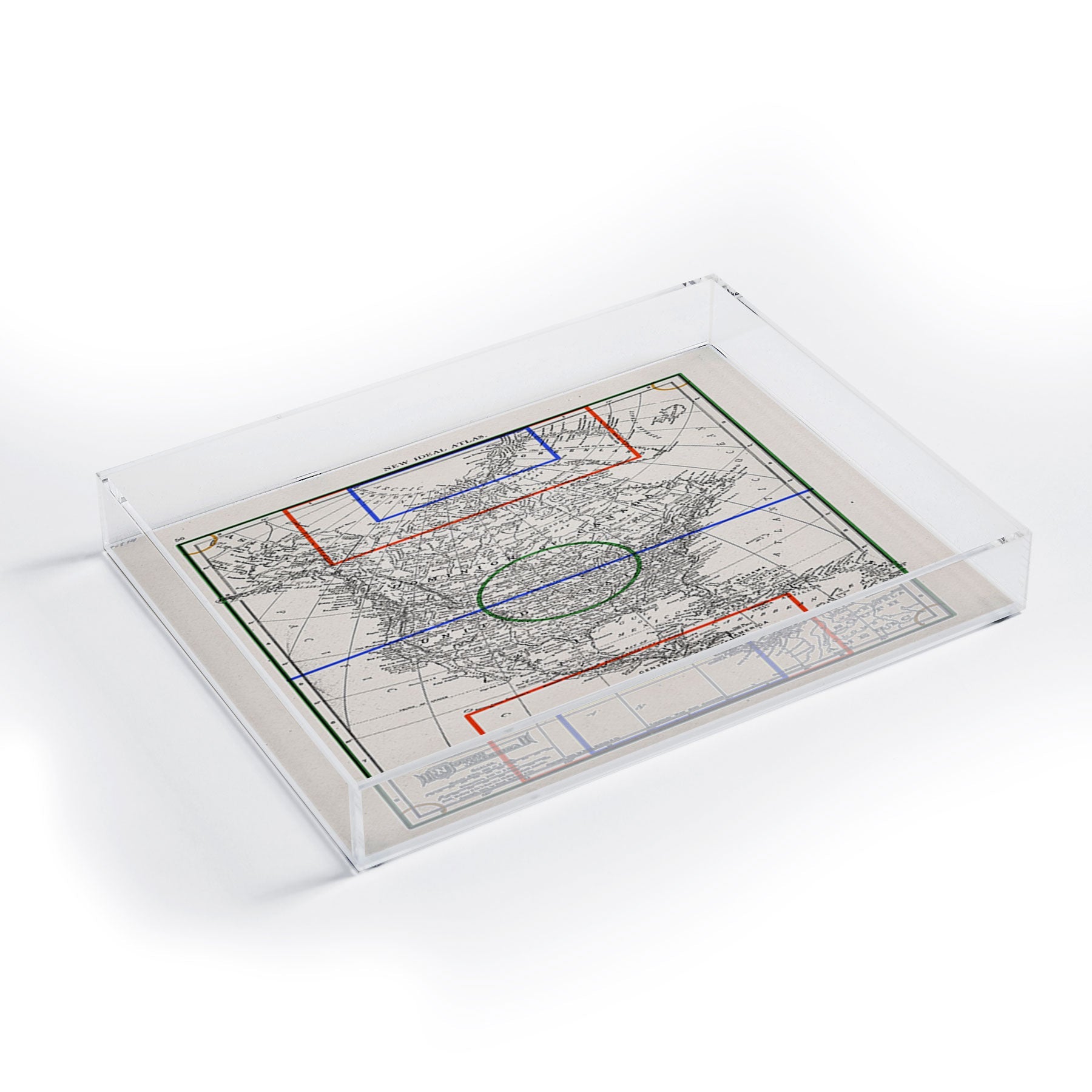 Society6 Design Studio Three Nations One Pitch Acrylic Tray
